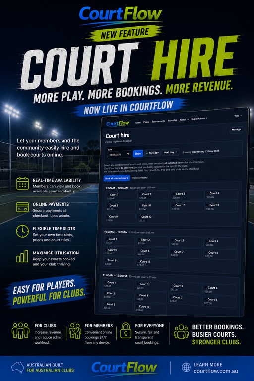 CourtFlow Court Hire